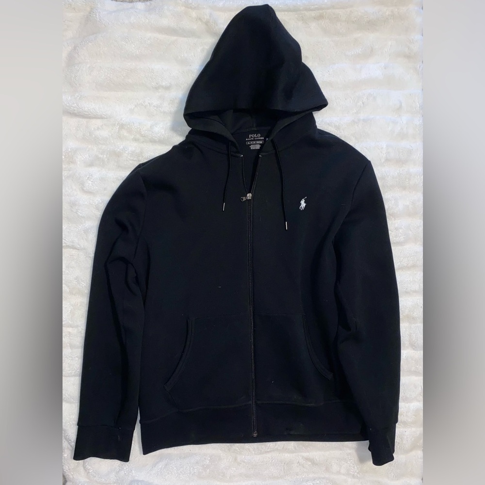 Polo by Ralph Lauren Men's Black Zip-Up Hoodie